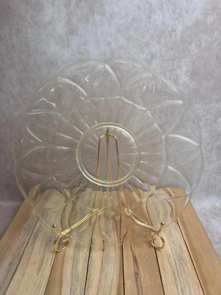 Large antique aurlane glass plate – 31 cm – photo 3